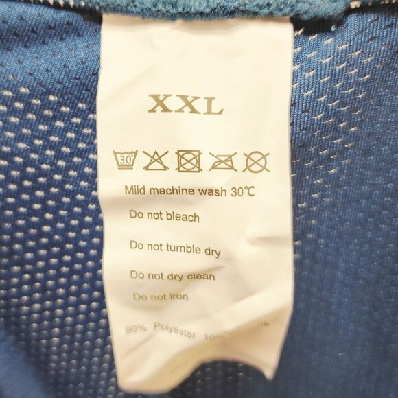 Mens Size XXL Blue Padded Cycling Shorts Breathable & Comfortable - Picture 2 of 8